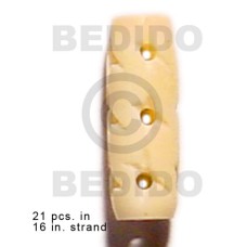 natural bone tube with groove 19mmx8mm 