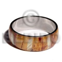 laminated inlaid banana bark with shell