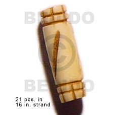 natural bone tube with groove 19mmx8mm 