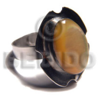 big accent haute hippie 18mmx25mm  adjustable metal ring with ext
