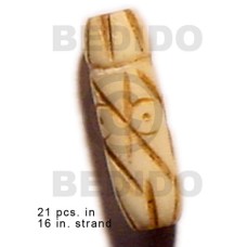 natural bone tube with groove 19mmx8mm 
