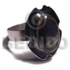 big accent haute hippie 18mmx25mm  adjustable metal ring with ext