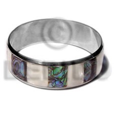 laminated inlaid paua hammershell natural white alternate