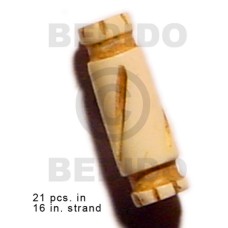 natural bone tube with groove 19mmx8mm 