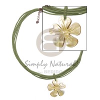 6 layer olive green wax cord with