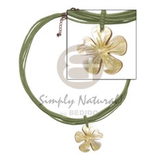6 layer olive green wax cord with