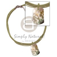 6 layer green wax cord with matching