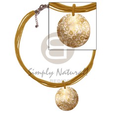 6 layer yellow gold wax cord with