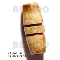 natural antique bone tube with groove 19mmx8mm