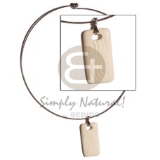35mmx20mm bone ( like ivory) dog tag