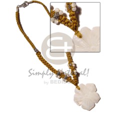 40mm kabibe shell flower with groove,shell and