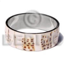 laminated cowrie shell in 1 inch