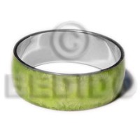 laminated neon green capiz