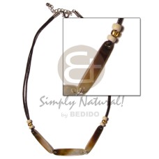 10mmx40mm elongated oval blacklip in wax cord