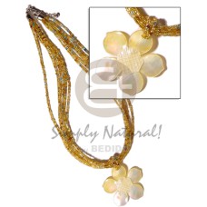 6 rows yellow gold multi layered