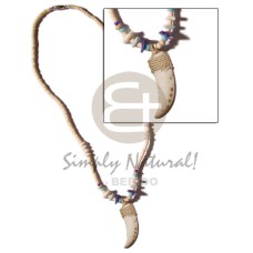 cowrie shell fangs pendant in 2 3mm coco