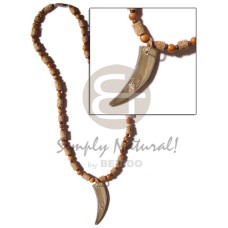 mahogany cylinders with wood beads combination and