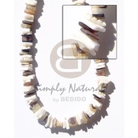 white rose with hammershell natural sq. cut