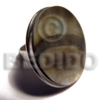 big accent haute hippie round 30mm  adjustable metal ring with ex