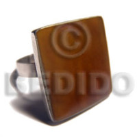 big accent haute hippie square 28mm  adjustable metal ring  la
