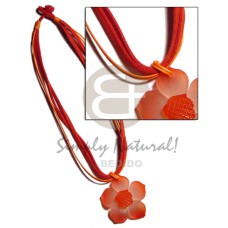 4 layer red and orange wax cord