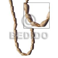 natural wood teardrop with burning
