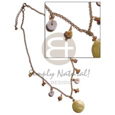antique chain with dangling shells and buri