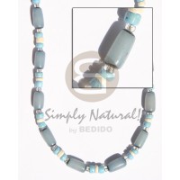 turq. blue buri tube withturq. blue coco