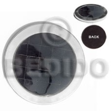 stainless metal coaster with inlaid blacktab shell