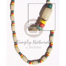 white buri tube with yellow red 