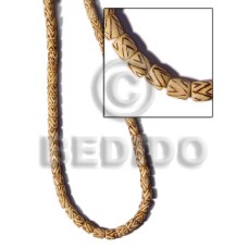 12mm natural wood cylinder with burning
