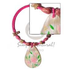 2 3mm pink coco heishe wire choker with