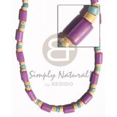 violet wood tube with 4 5 natural coco