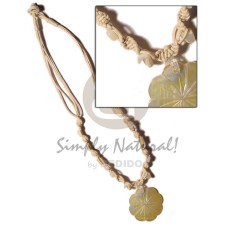 4 layer knotted wax cord with shell