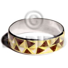 laminated inlaid crazy cut banana bark