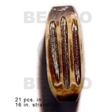 natural antique bone tube with groove 19mmx8mm