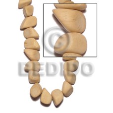 natural white wood chunk nuggets 14mmx17mmx22mm