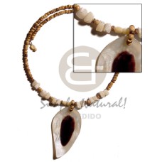 2 3mm tiger coco Pokalet. choker wire