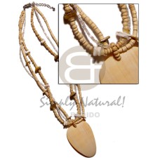 3 layet coco natural 2 3mm coco heishe Pokalet.