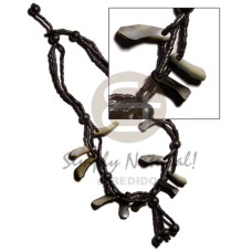 3 layer black 2 3mm coco heishe with