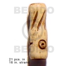 natural antique bone tubewith groove 19mmx8mm 
