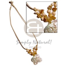 40mm carved butterfly mother of pearl shell (MOP) in double wax