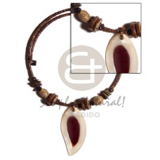 50mm teardrop hammershell with skin pendant combination