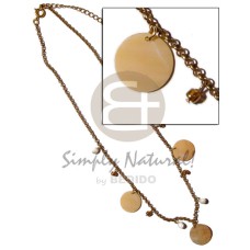 dangling 20mm round melo shell and shell