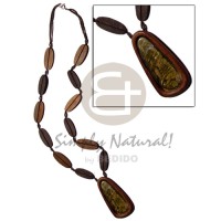 50mm blacklip inlaid in wood in