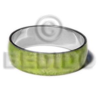 laminated neon green capiz in .75