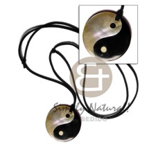 40mm round yin yang blacktab and