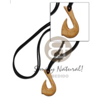 antique natural carabao bone hook 40mm on
