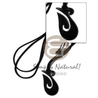 celtic black carabao horn hook 45mm on