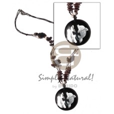 knotted wax cord with buri seeds and